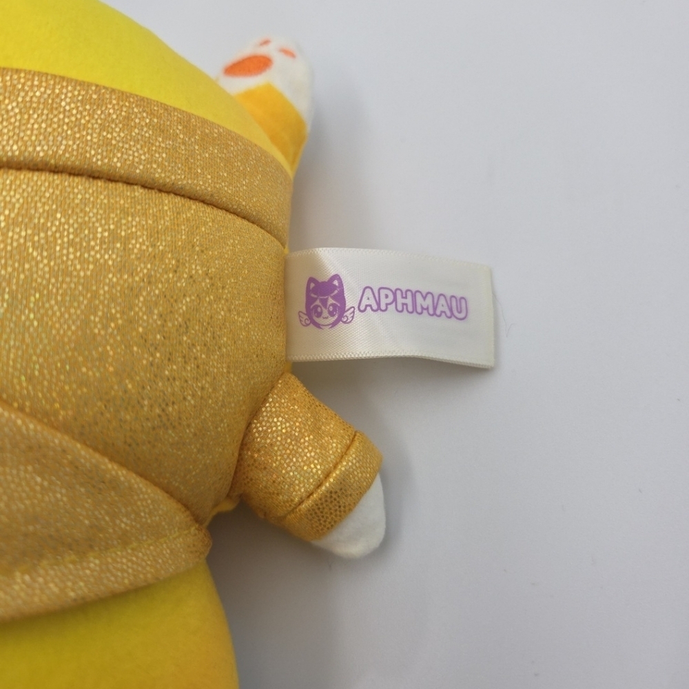 Aphmau MeeMeows Gold Glitter Hoodie Cat Plush Stuffed Animal Toy 6" EUC - Picture 3 of 7